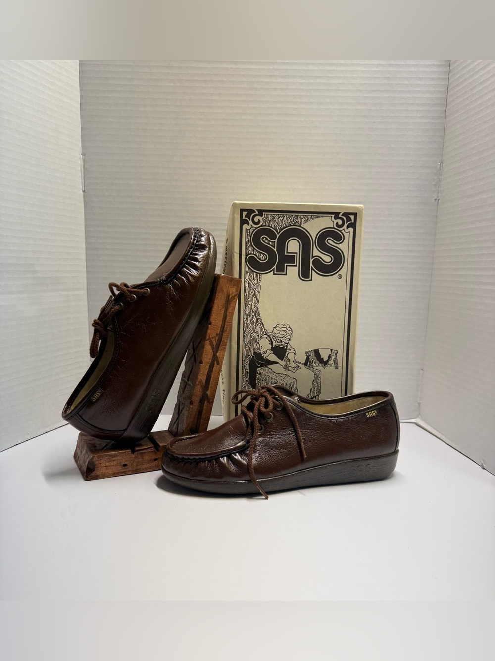 SAS Siesta Antique Walnut Shoes Slip On Women’s Size 9M G5483369Made In USA New